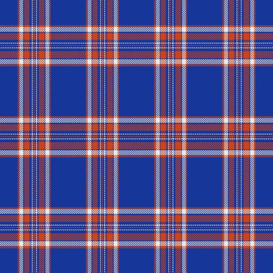 Royal Blue, Orange & White — Alderwick