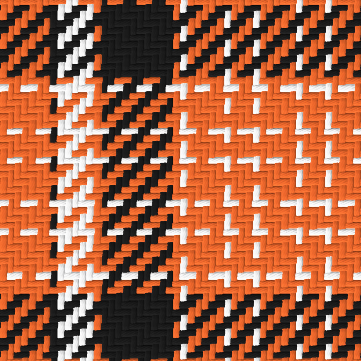 Orange, Near Black & White — Heritage — Pattern detail