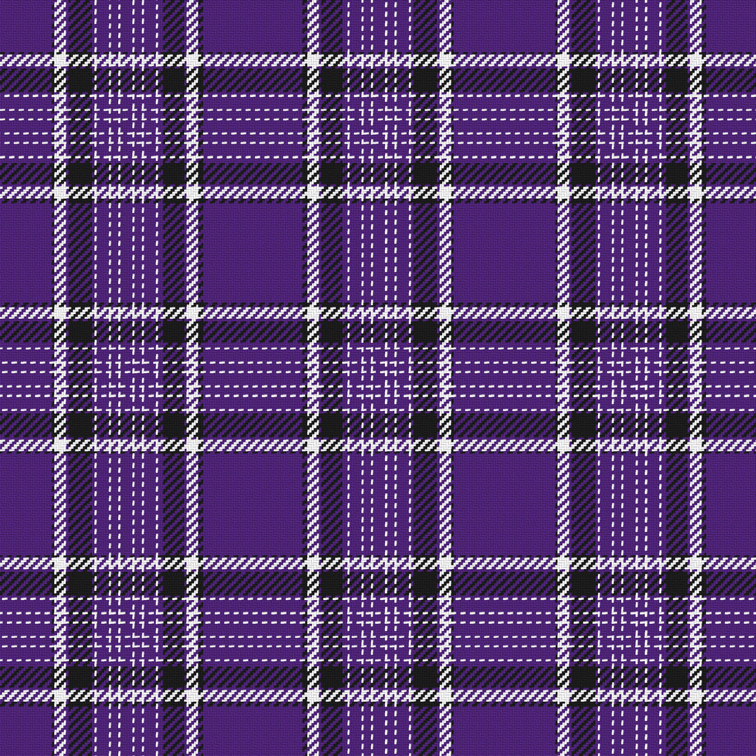 Deep Purple, Near Black & White — Heritage — Full pattern