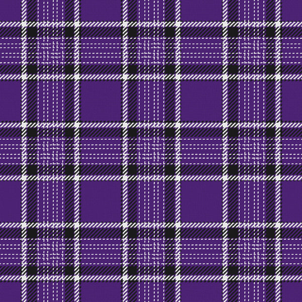 Heritage — Deep Purple, Near Black & White — v002 — full pattern