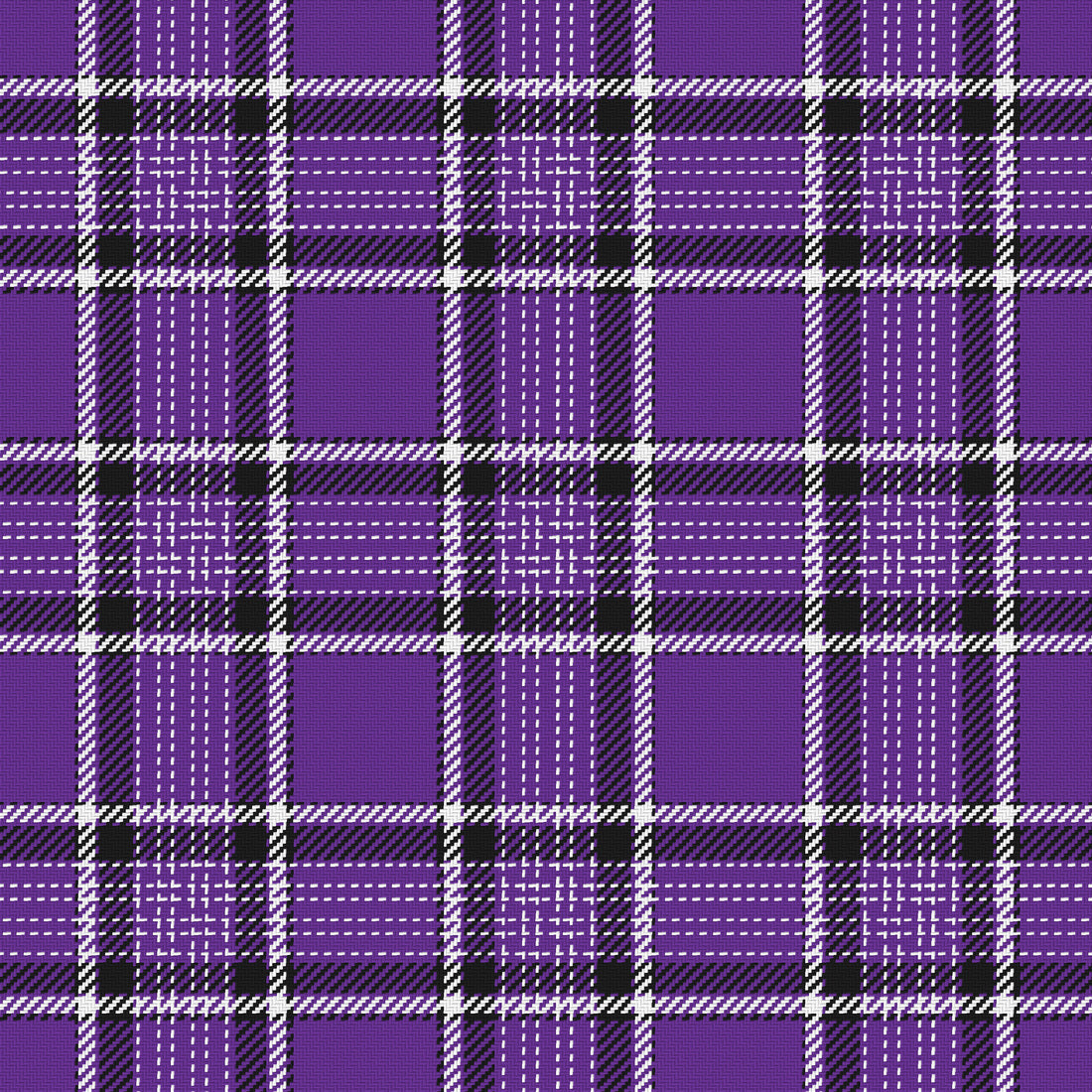 Purple, Near Black & White — Heritage — Full pattern