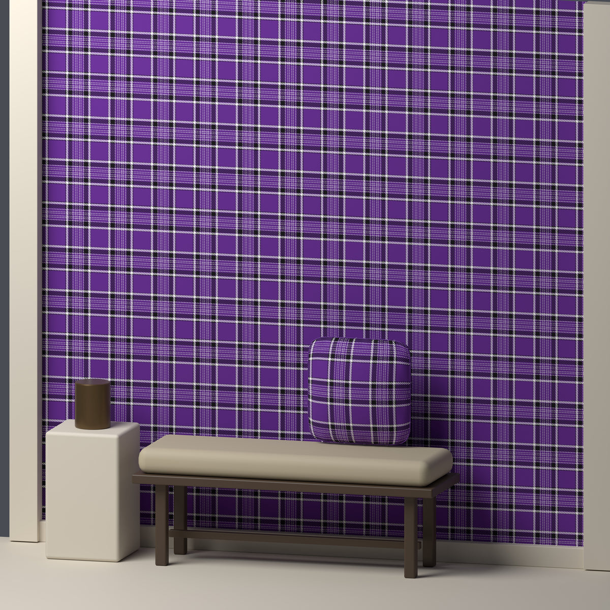 Purple, Near Black & White — Heritage — In a room