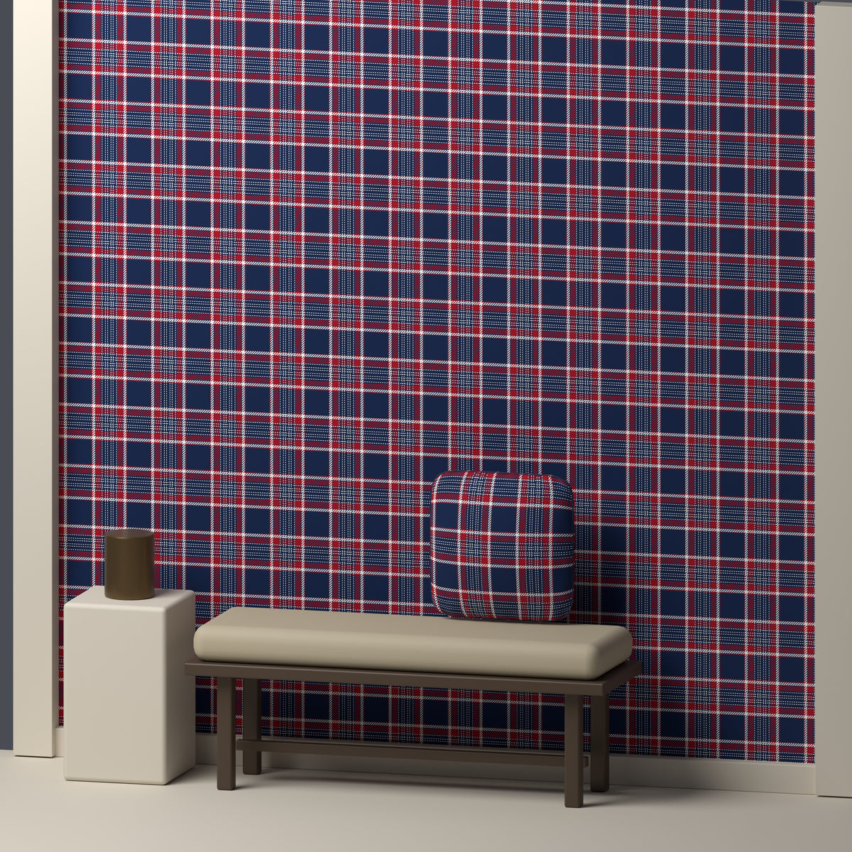 Navy, Red & White — Heritage — In a room