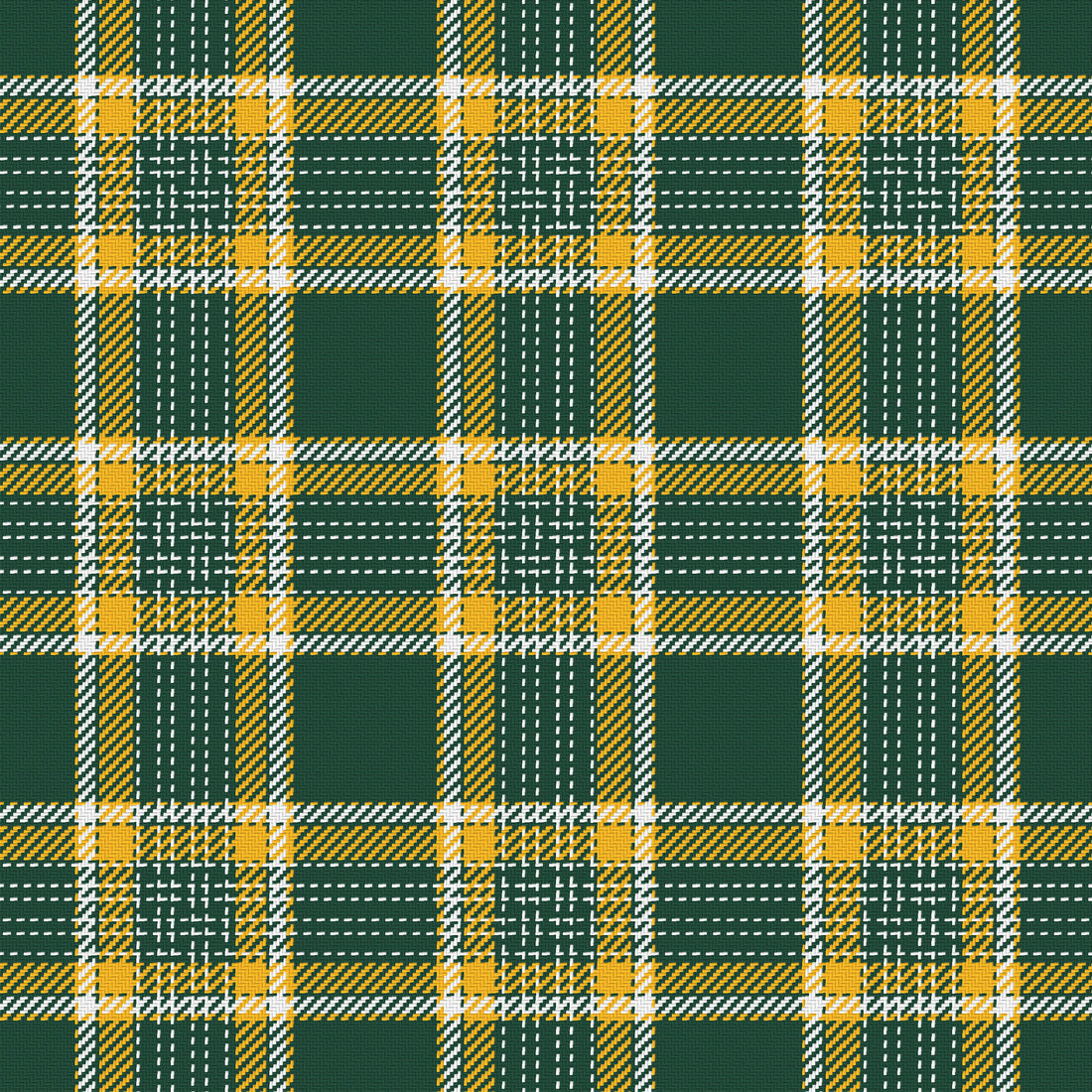 Forest Green, Gold & White — Heritage — Full pattern