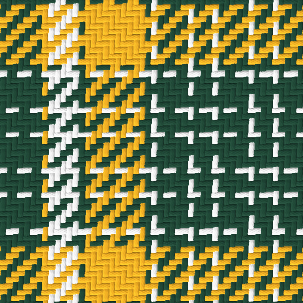 Forest Green, Gold & White — Heritage — Pattern detail