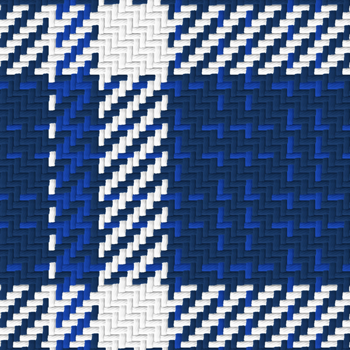 Navy, White & Royal Blue — Heritage — Pattern detail