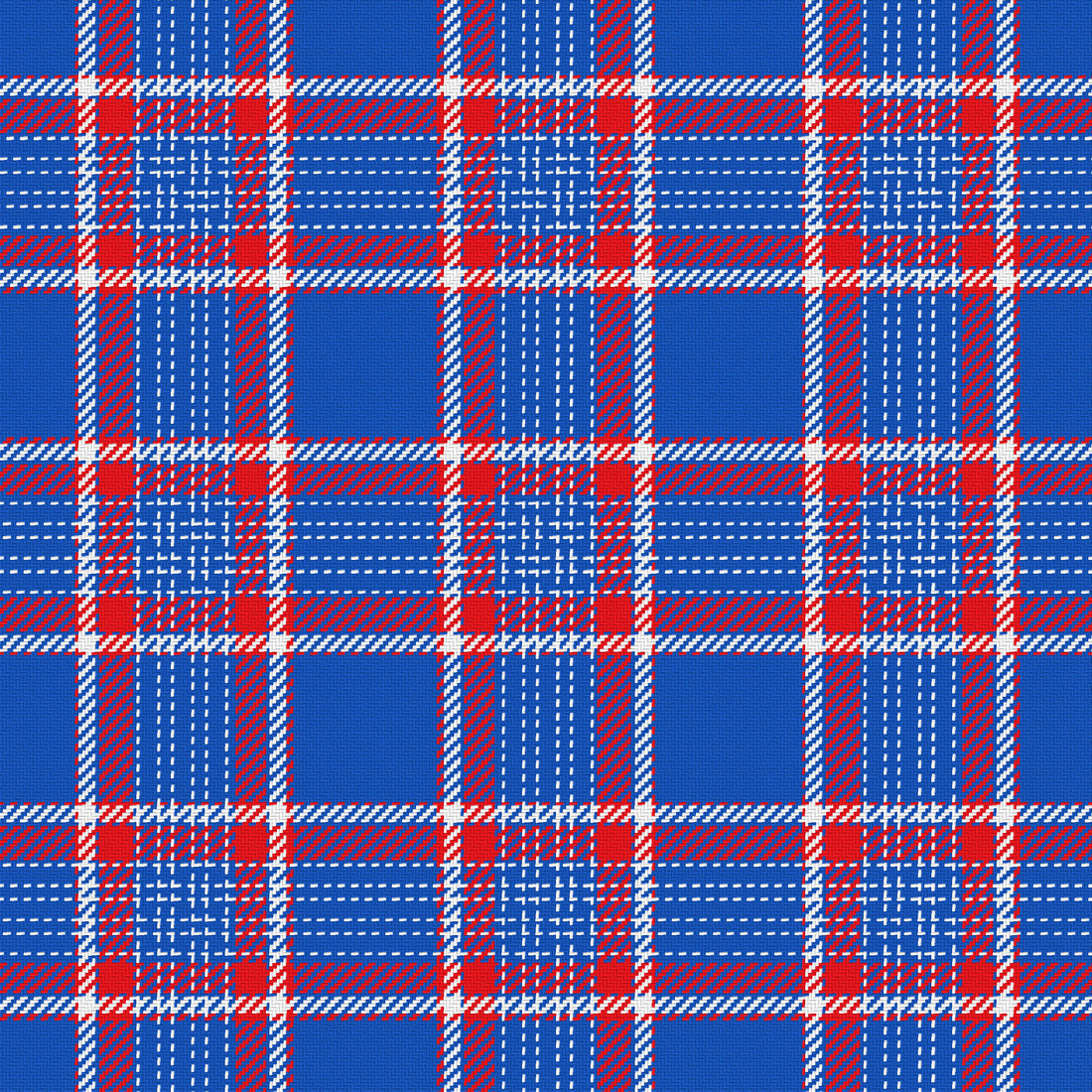 Blue, Crimson & White — Heritage — Full pattern
