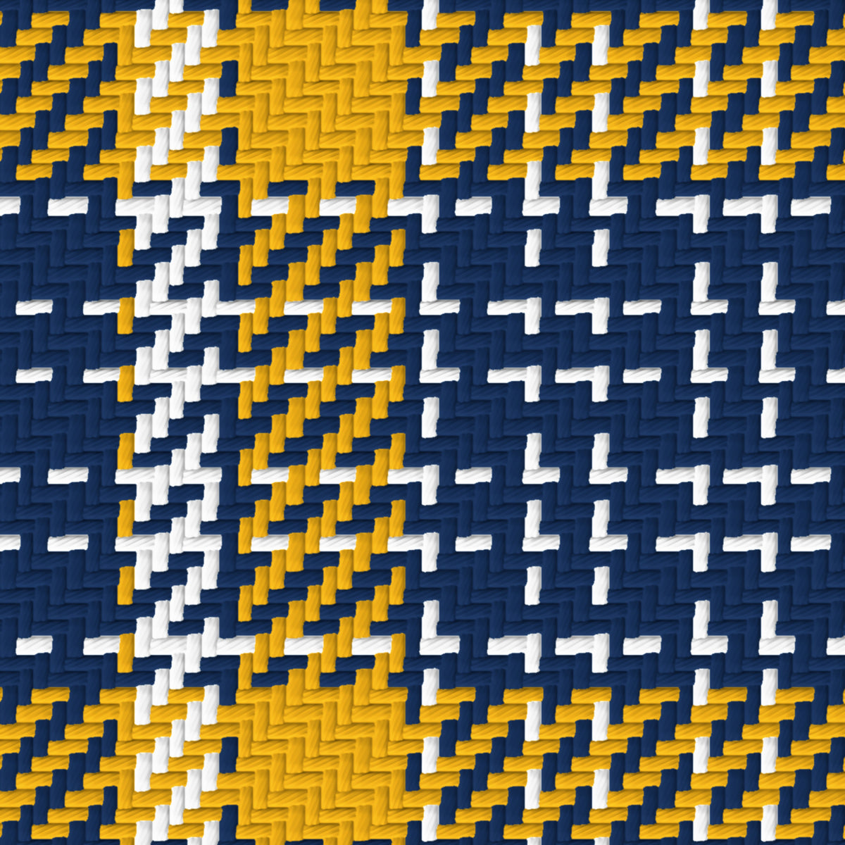 Deep Navy, Gold & White — Heritage — Pattern detail