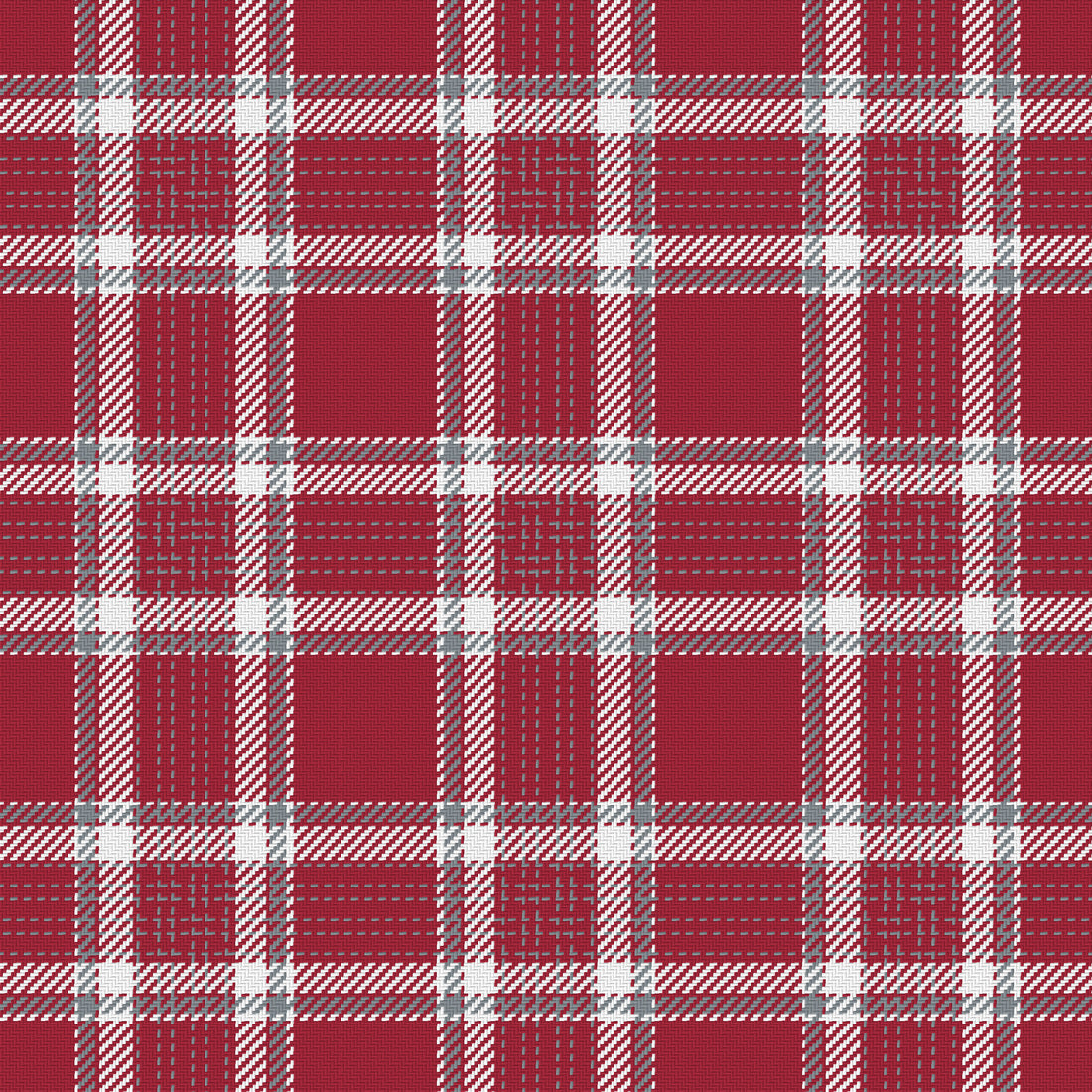 Deep Crimson, White & Slate Gray — Heritage — Full pattern
