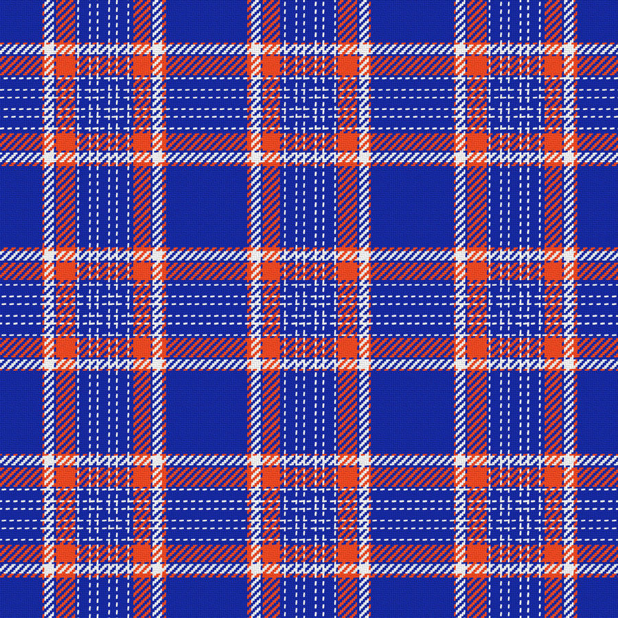 Blue, Orange & White — Heritage