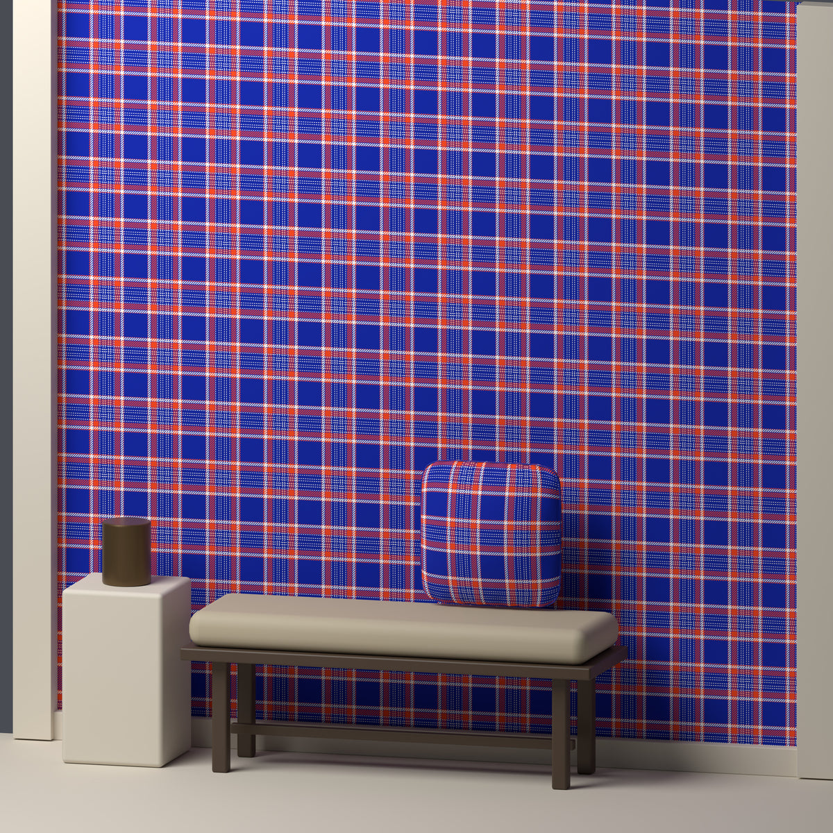 Blue, Orange & White — Heritage — In a room