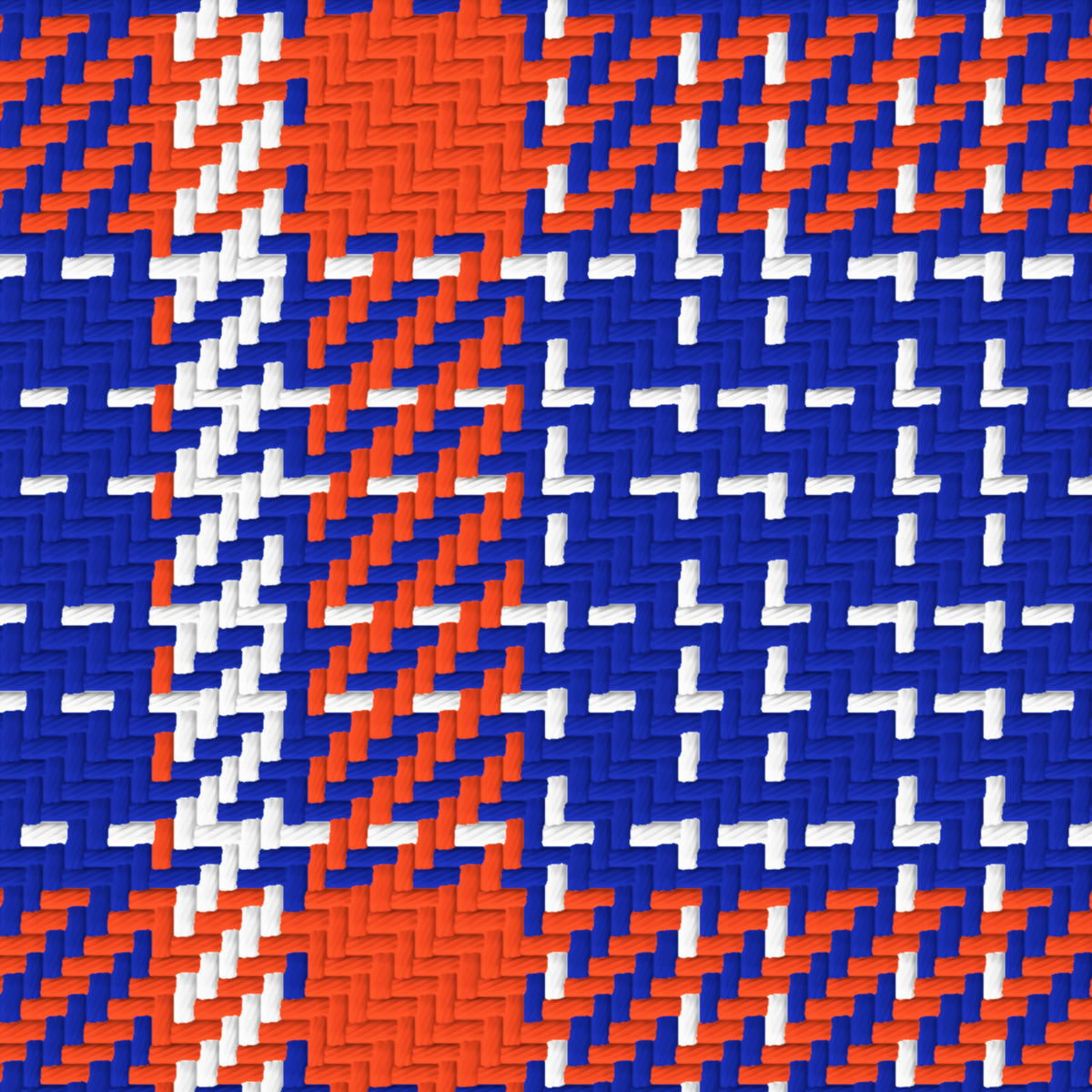 Blue, Orange & White — Heritage — Pattern detail
