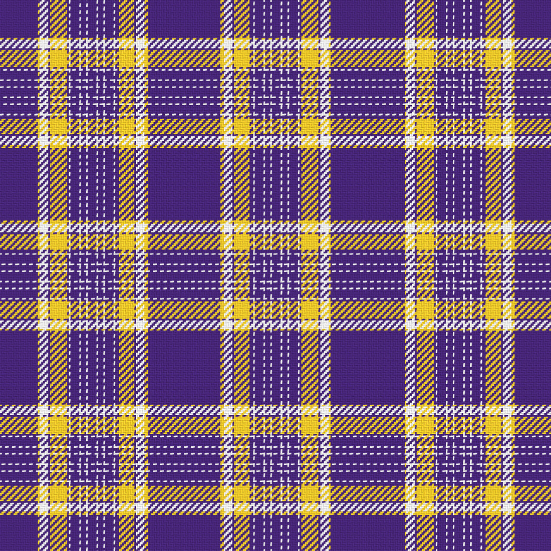 Purple, Golden Yellow & White — Heritage — Full pattern