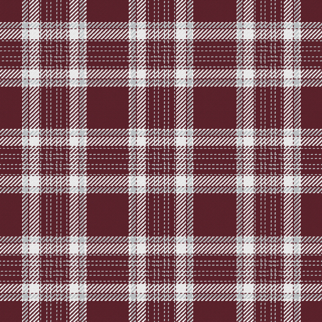 Maroon, White & Light Gray — Heritage — Full pattern