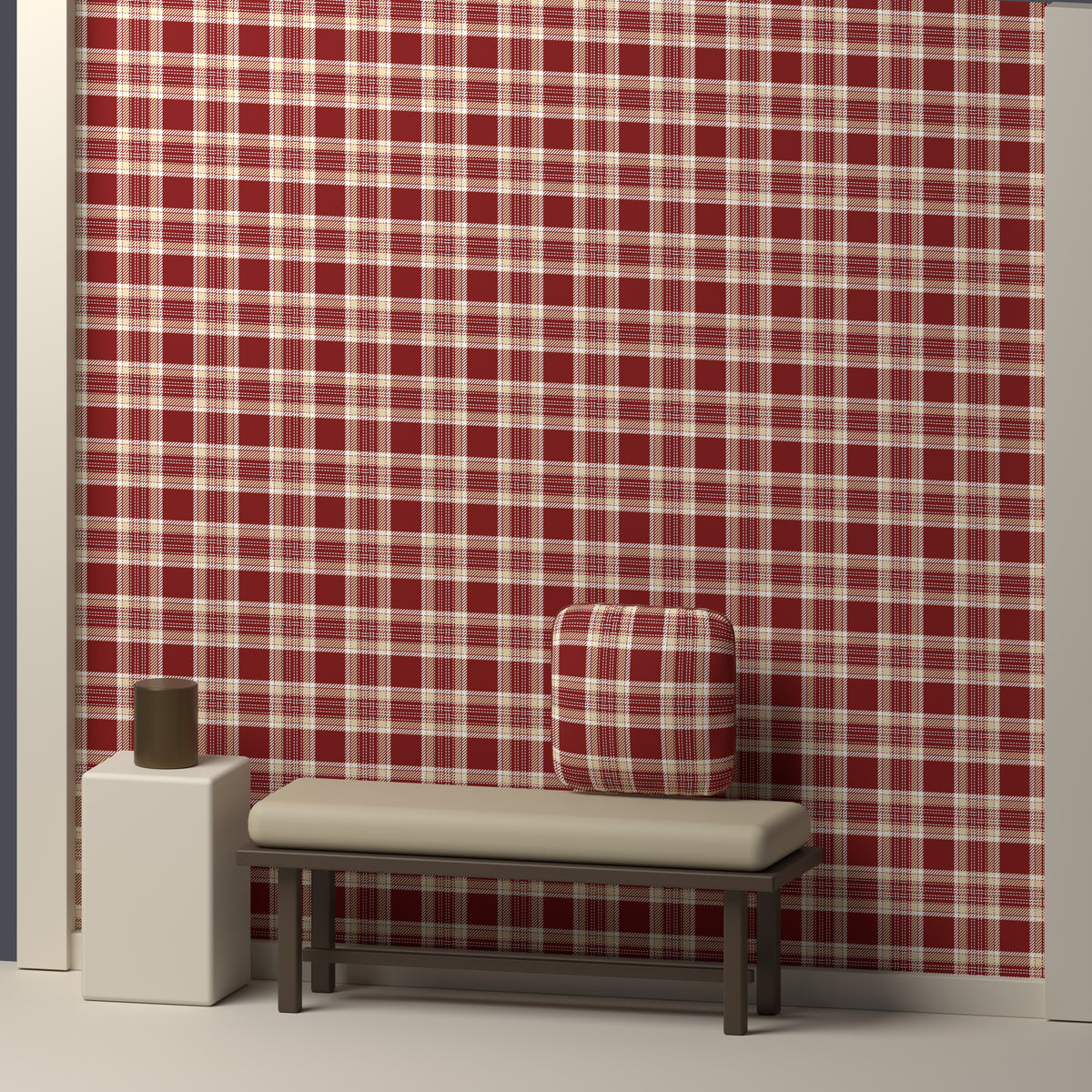 Crimson, Cream & White — Heritage — In a room