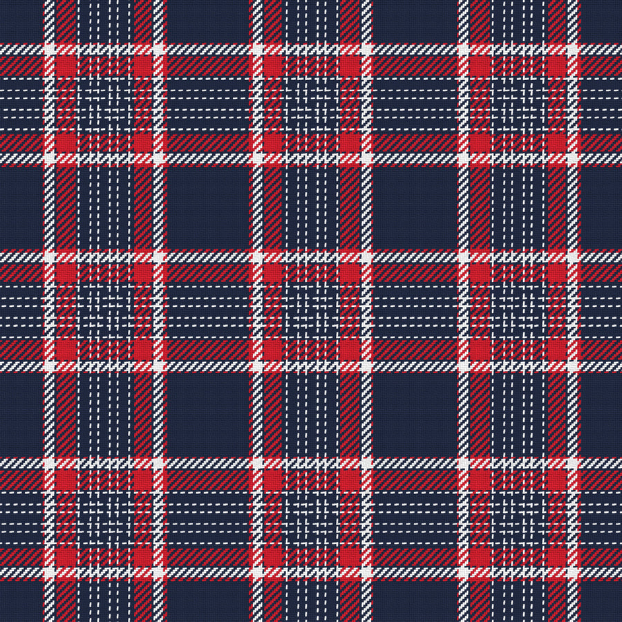 Deep Navy, Red & White — Heritage