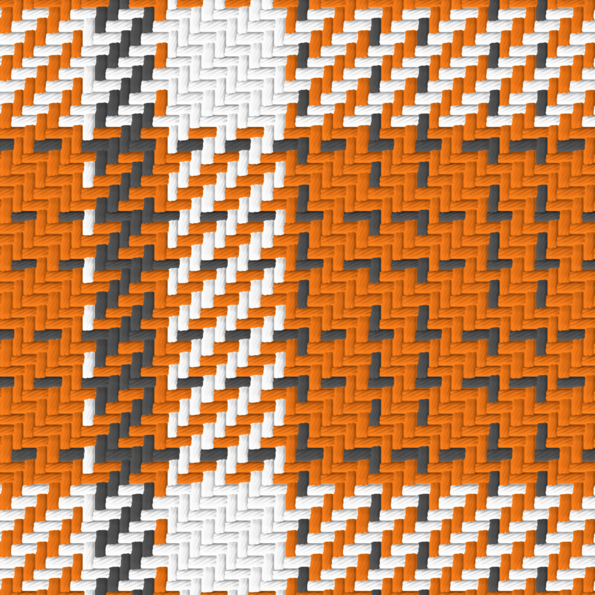 Orange, White & Smoke Gray — Heritage — Pattern detail
