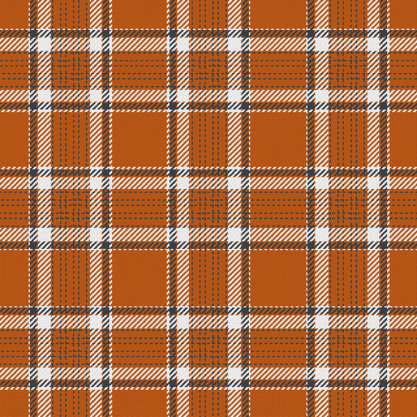 Heritage — Burnt Orange, White & Charcoal — v032 — full pattern