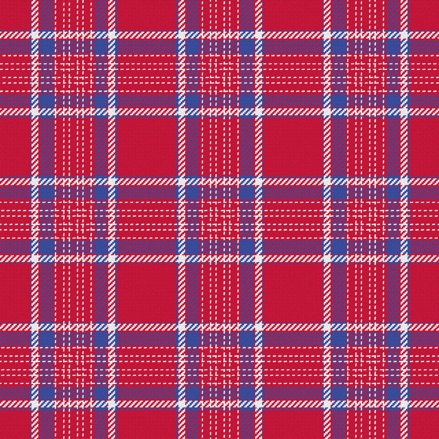 Deep Red, Royal Blue & White — Heritage
