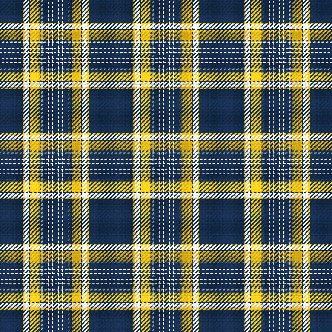 Navy, Maize & White — Heritage — Full pattern