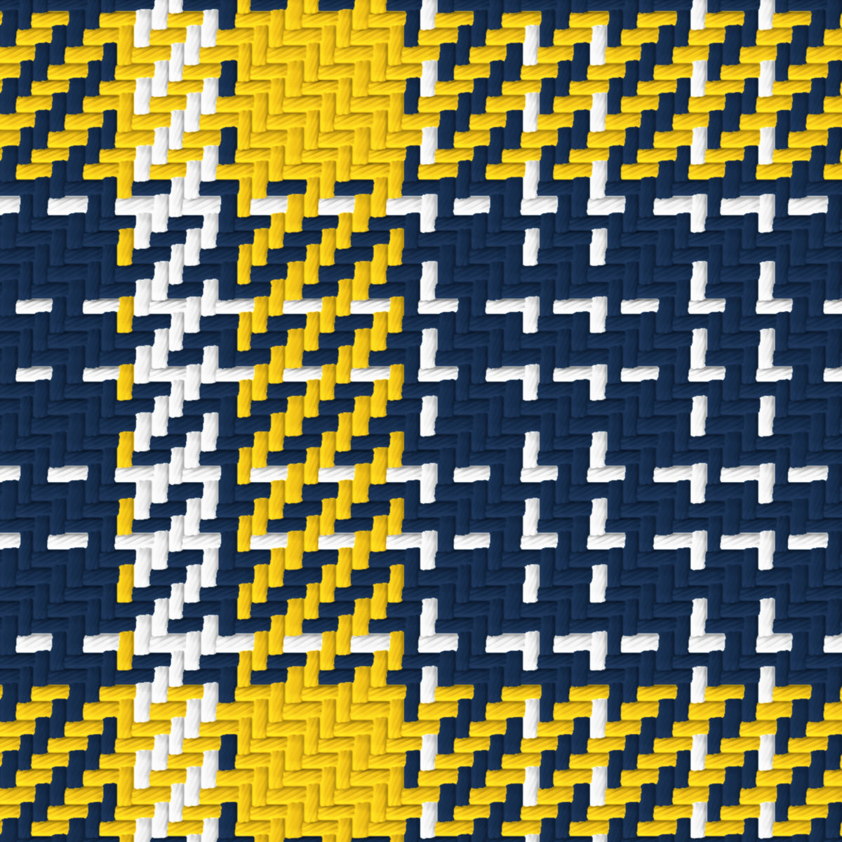 Navy, Maize & White — Heritage — Pattern detail