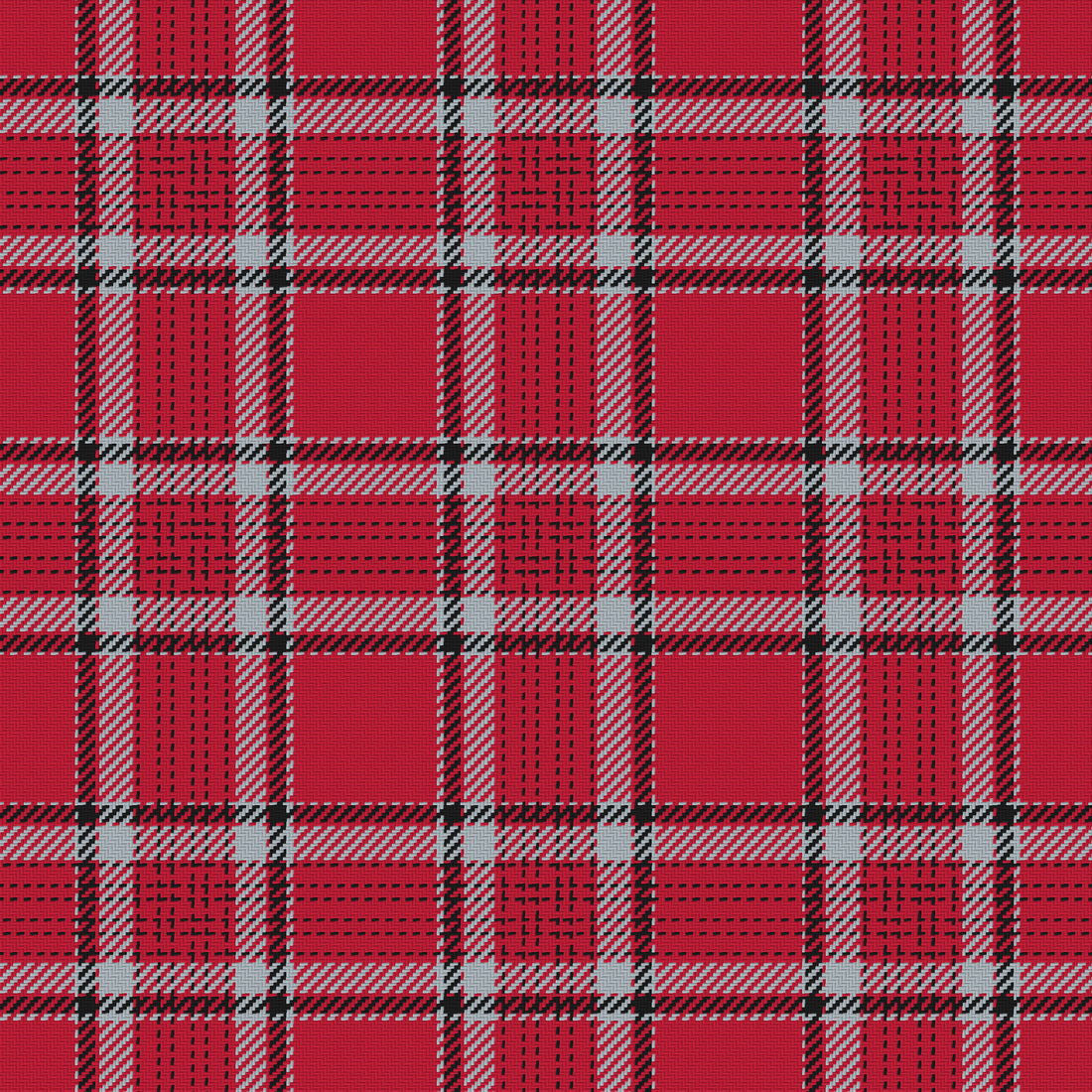 Scarlet, Gray & Near Black — Heritage — Full pattern