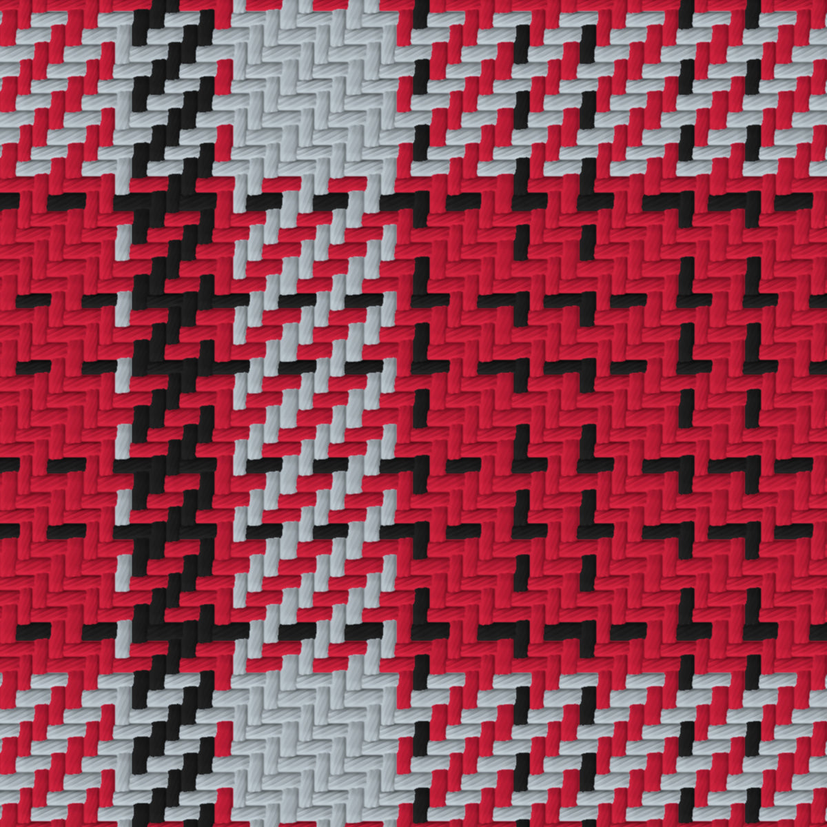 Scarlet, Gray & Near Black — Heritage — Pattern detail