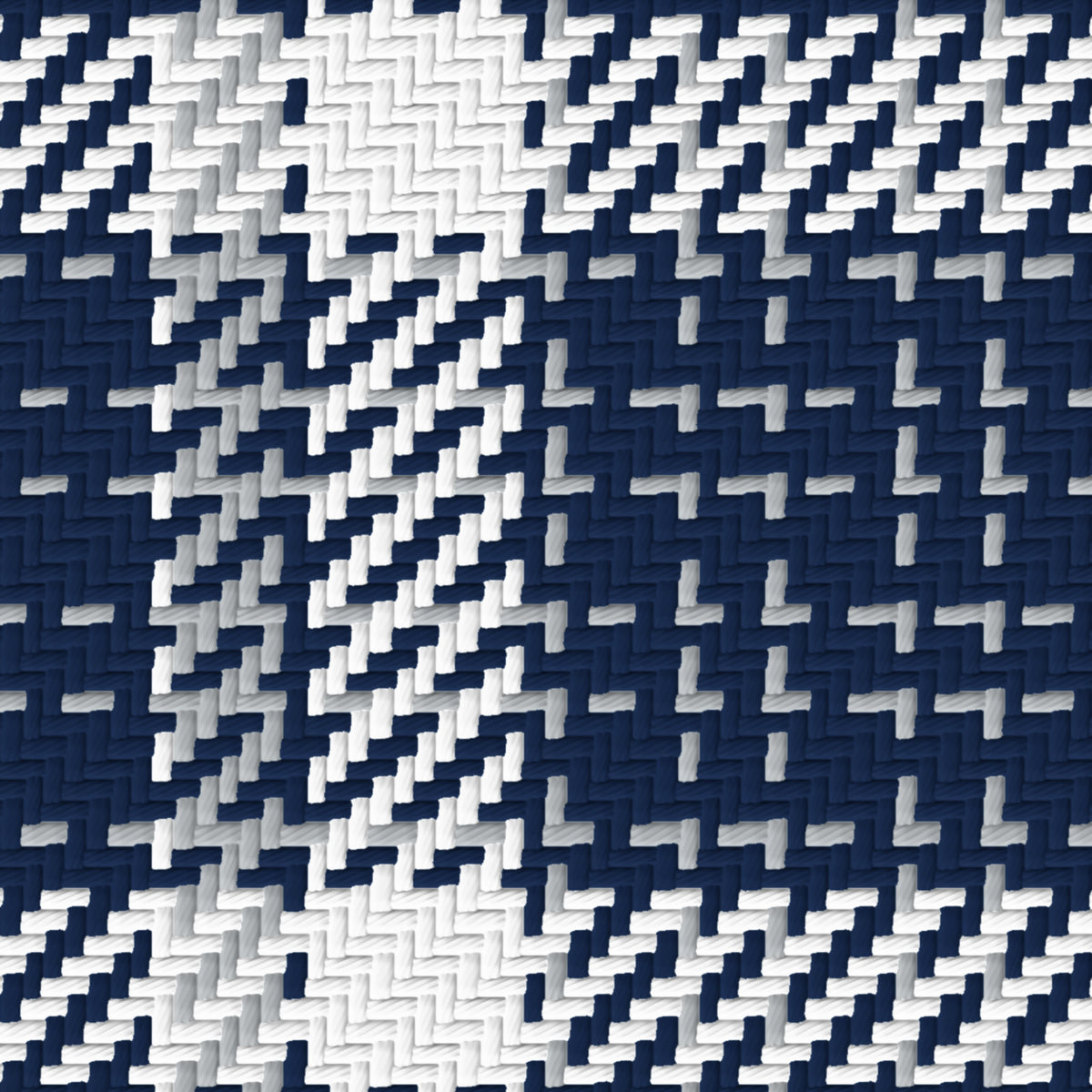 Deep Navy, White & Silver Gray — Heritage — Pattern detail