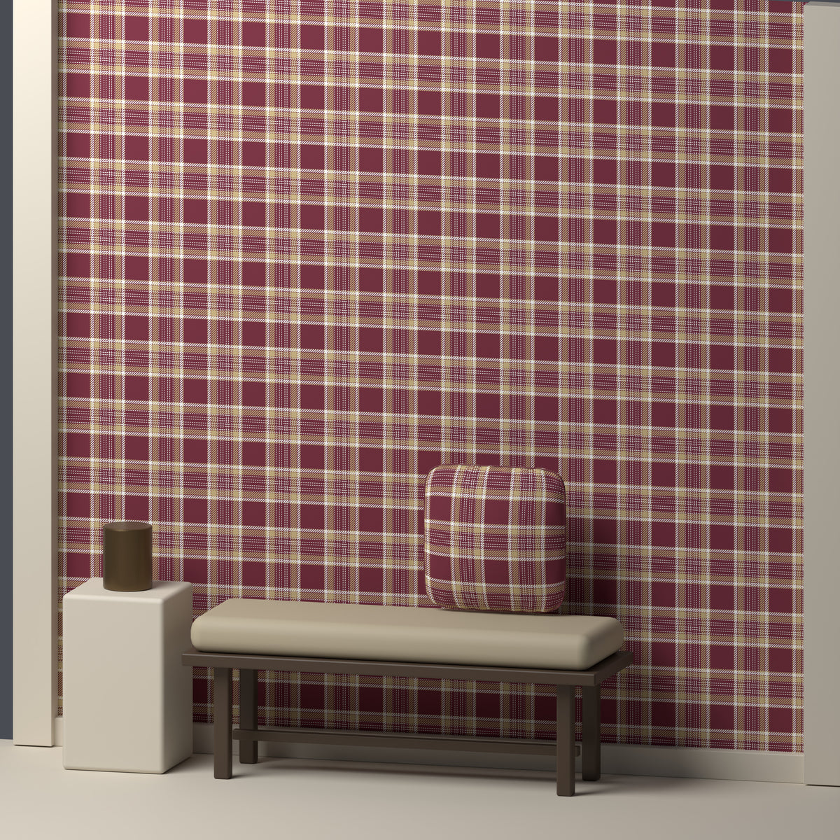 Garnet, Champagne Gold & White — Heritage — In a room