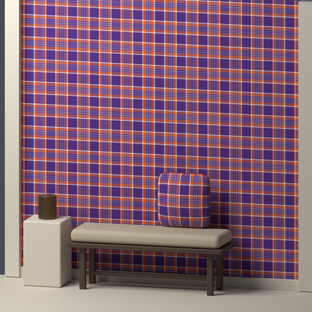 Deep Purple, Orange & White — Heritage — In a room