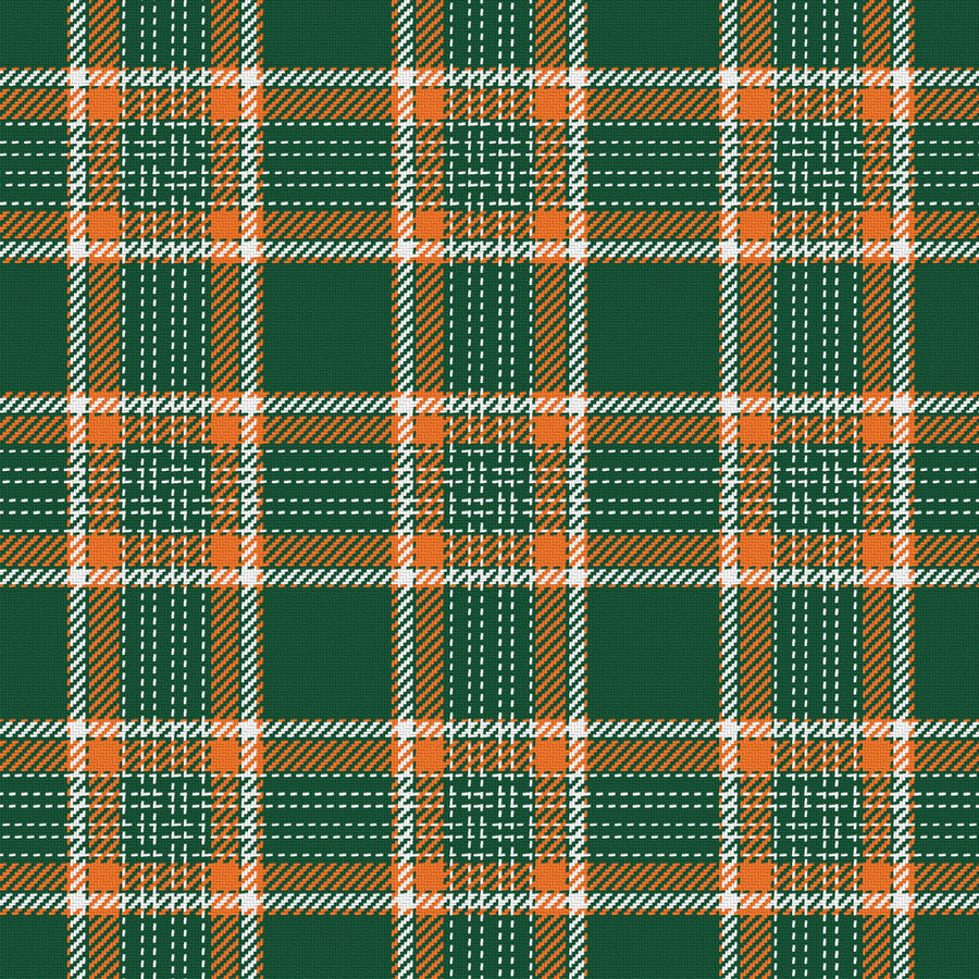 Deep Green, Orange & White — Heritage
