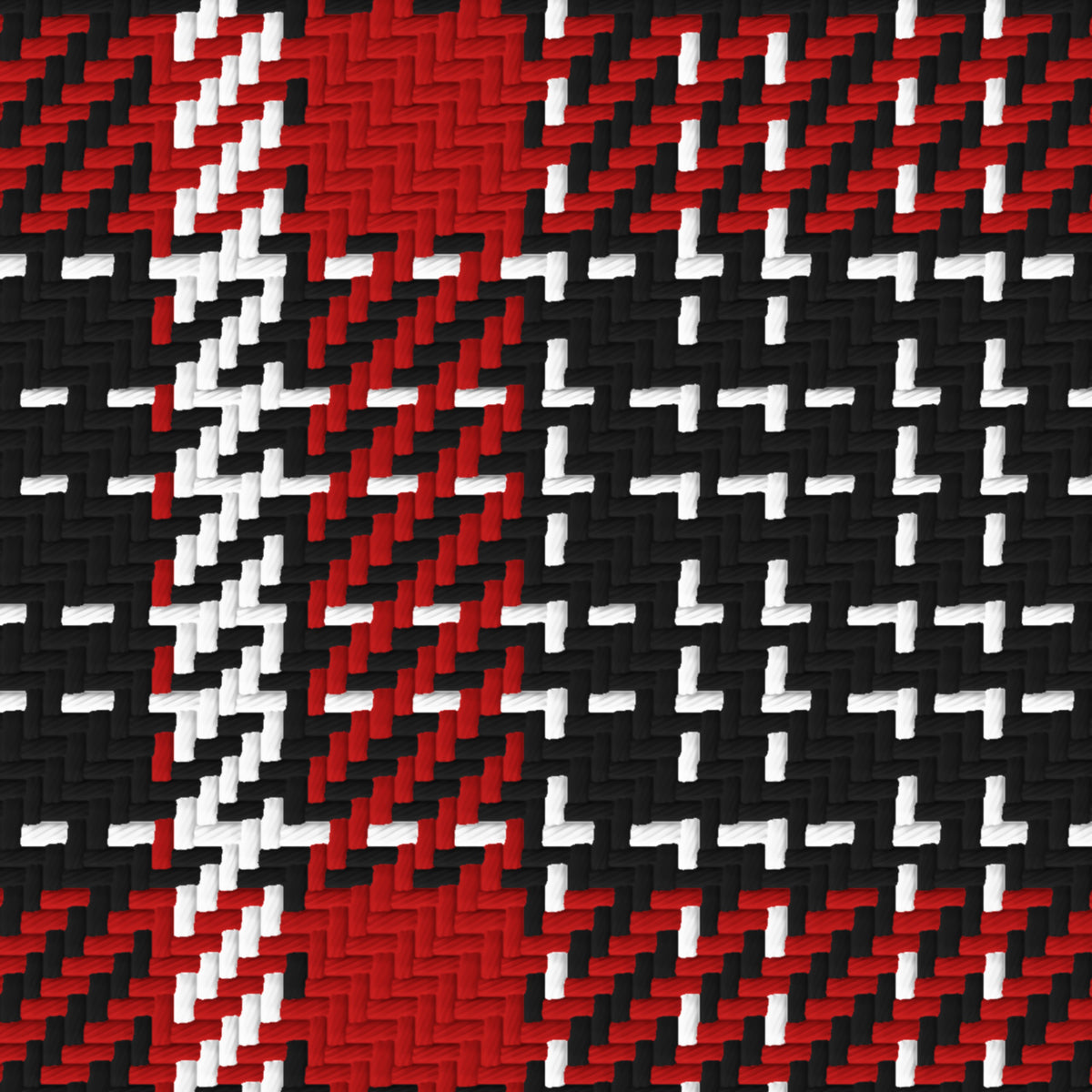Near Black, Deep Red & White — Heritage — Pattern detail