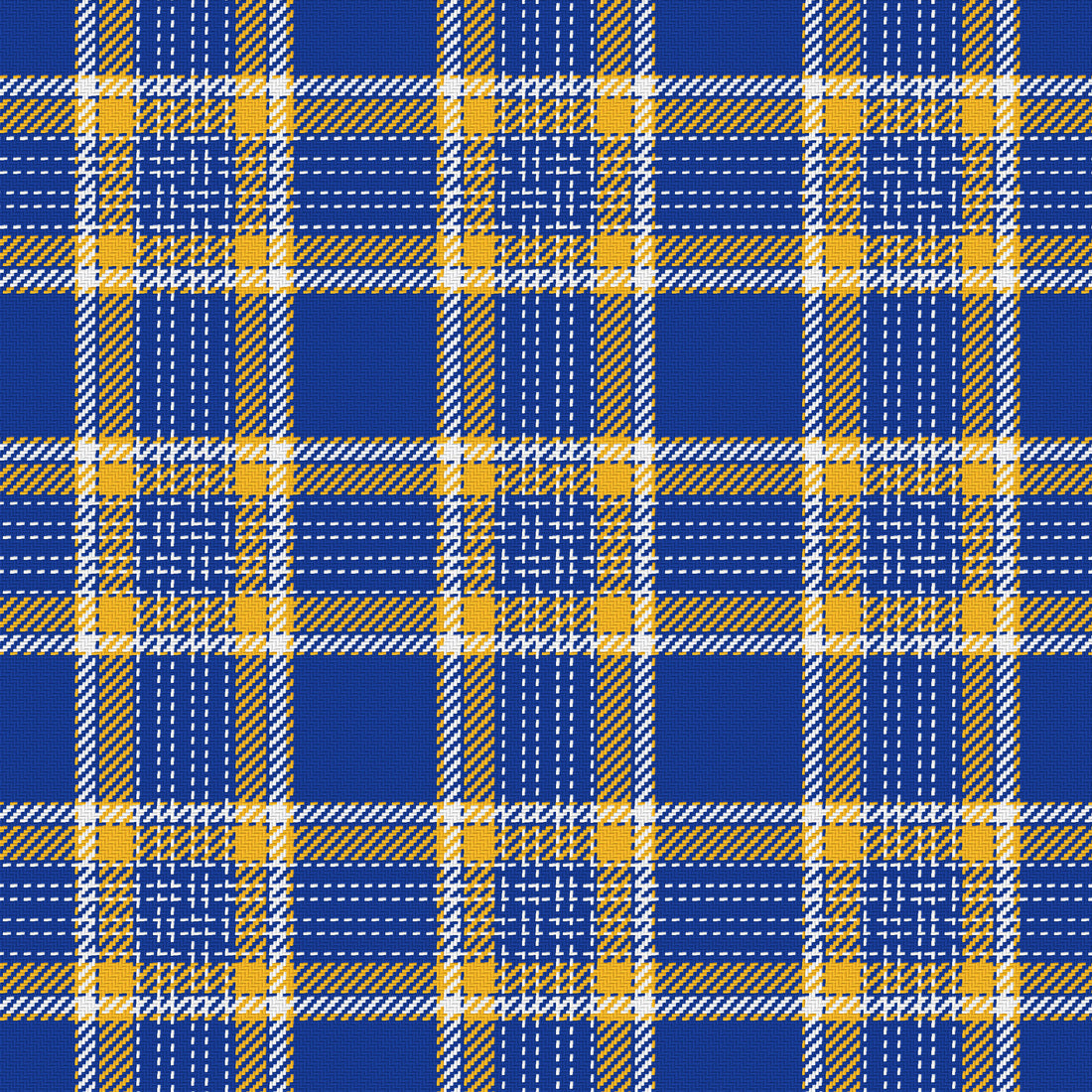 Royal Blue, Golden Yellow & White — Heritage — Full pattern