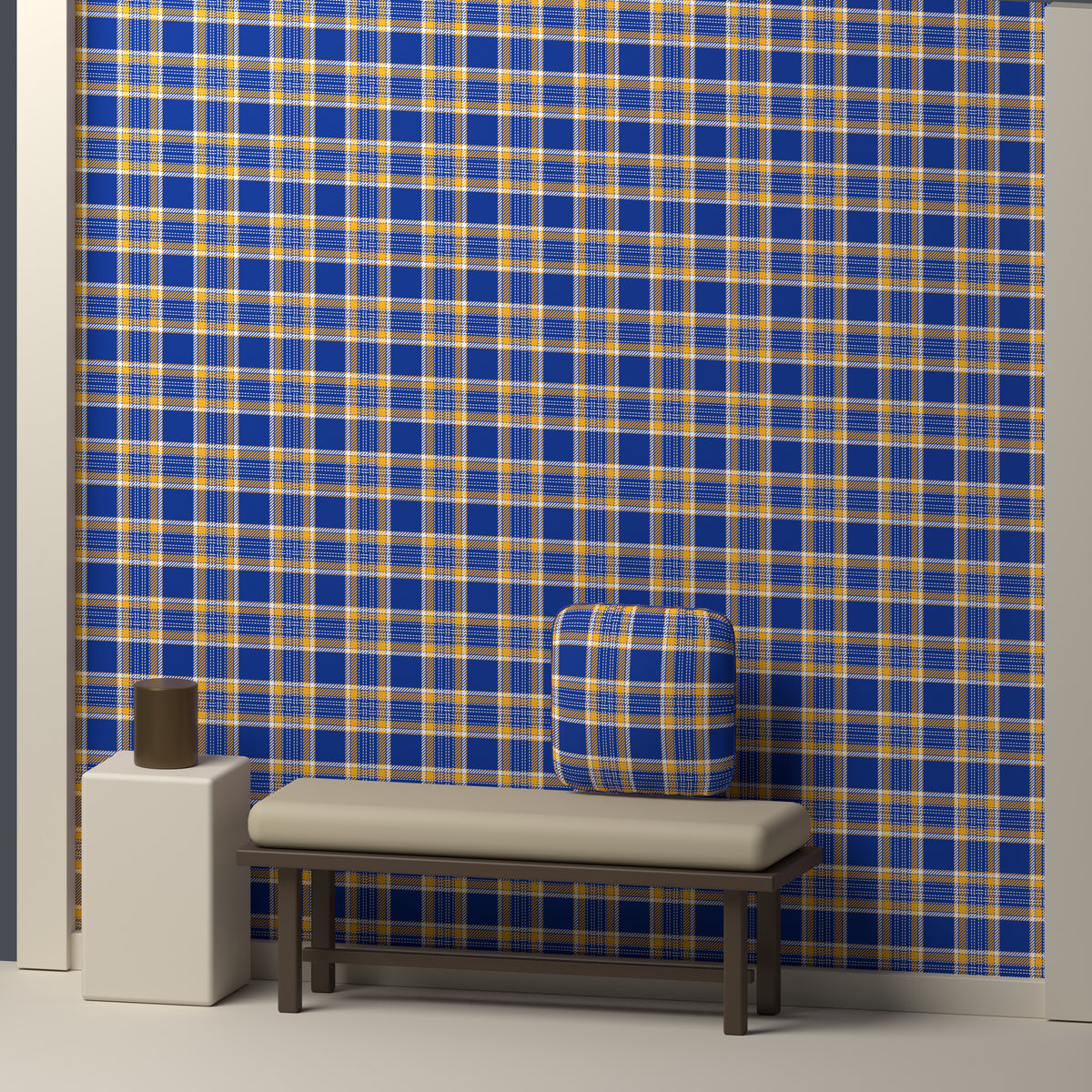 Royal Blue, Golden Yellow & White — Heritage — In a room