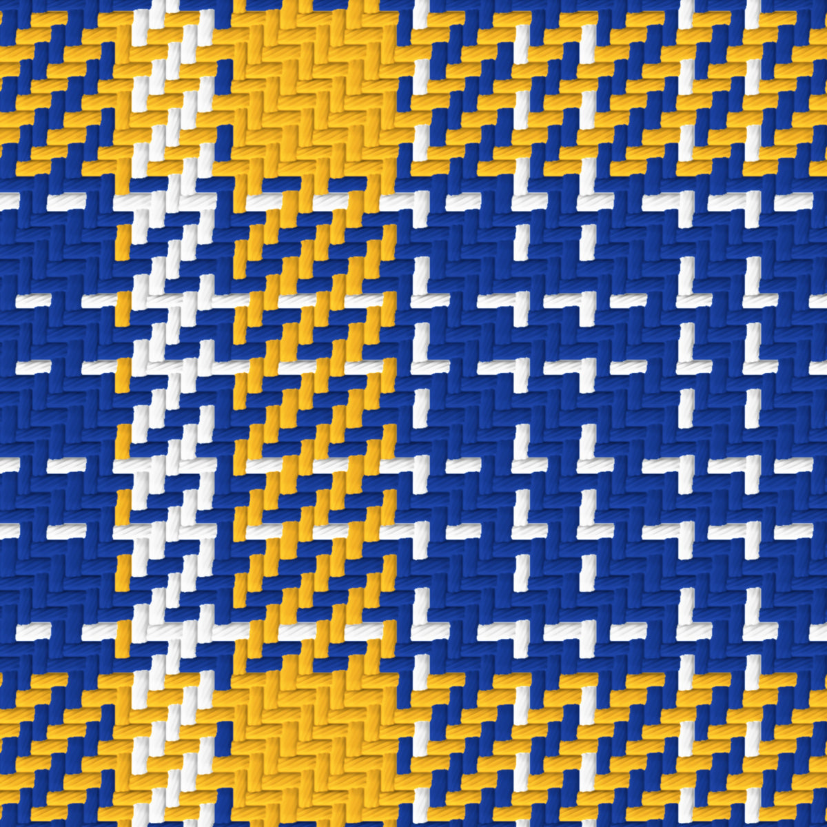 Royal Blue, Golden Yellow & White — Heritage — Pattern detail
