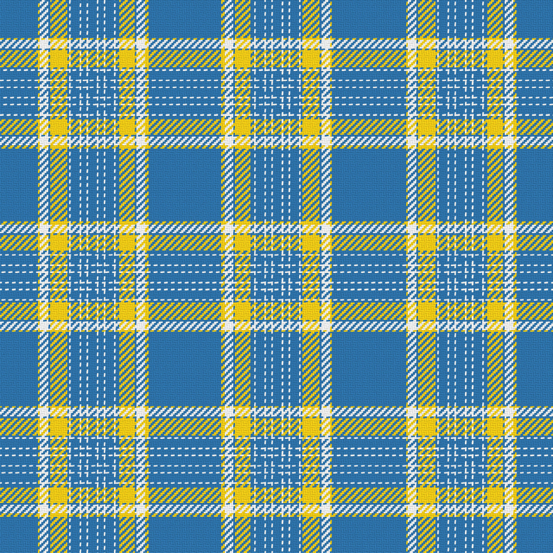 Blue, Golden Yellow & White — Heritage — Full pattern