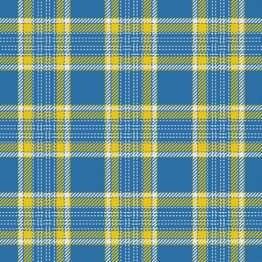 Blue, Golden Yellow & White — Heritage
