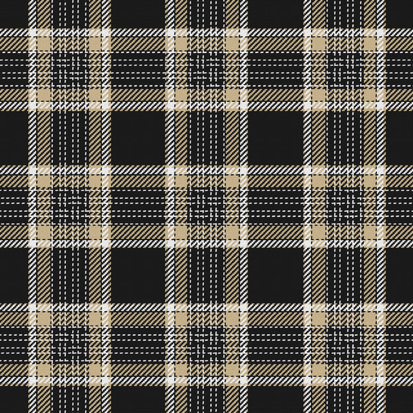 Heritage — Near Black, Old Gold & White — v056 — full pattern