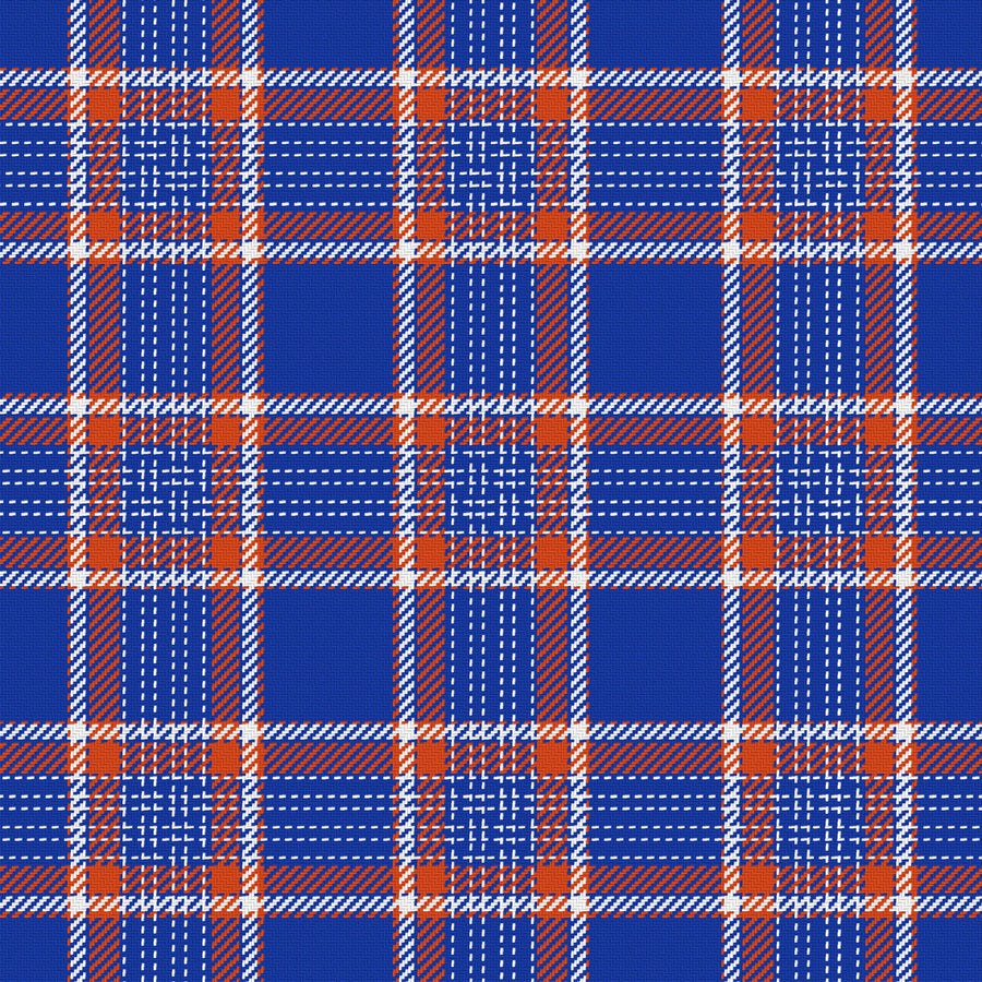 Royal Blue, Orange & White — Heritage
