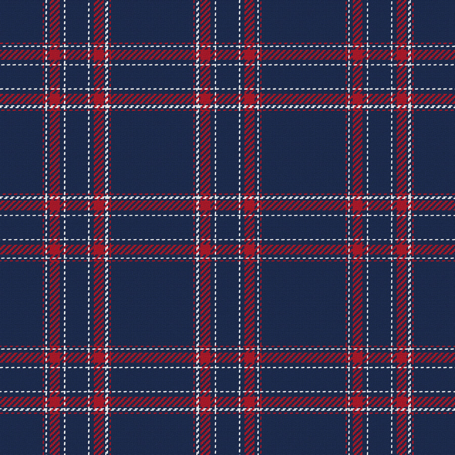 Navy, Red & White — Tailored