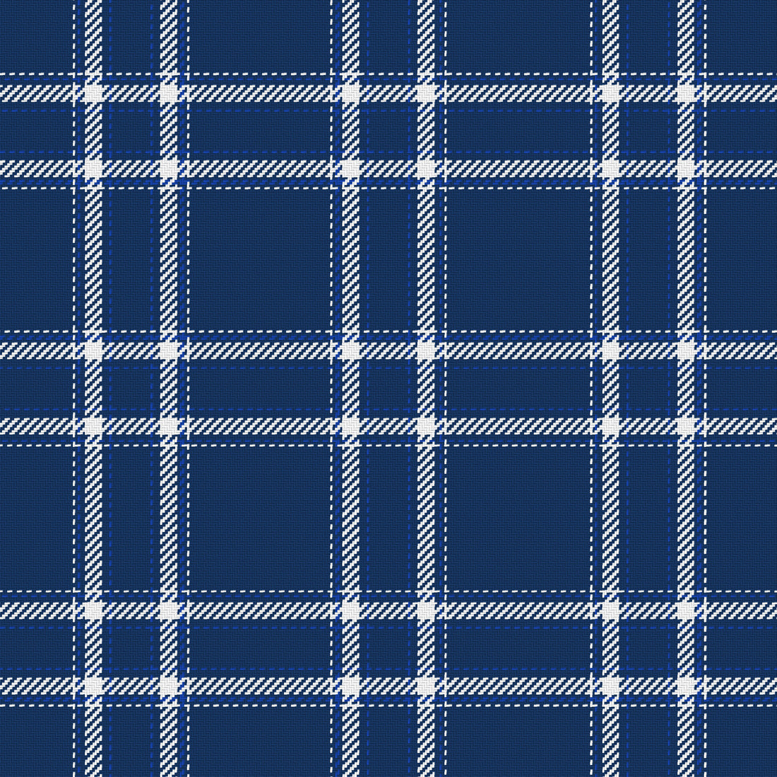 Navy, White & Royal Blue — Tailored — Full pattern