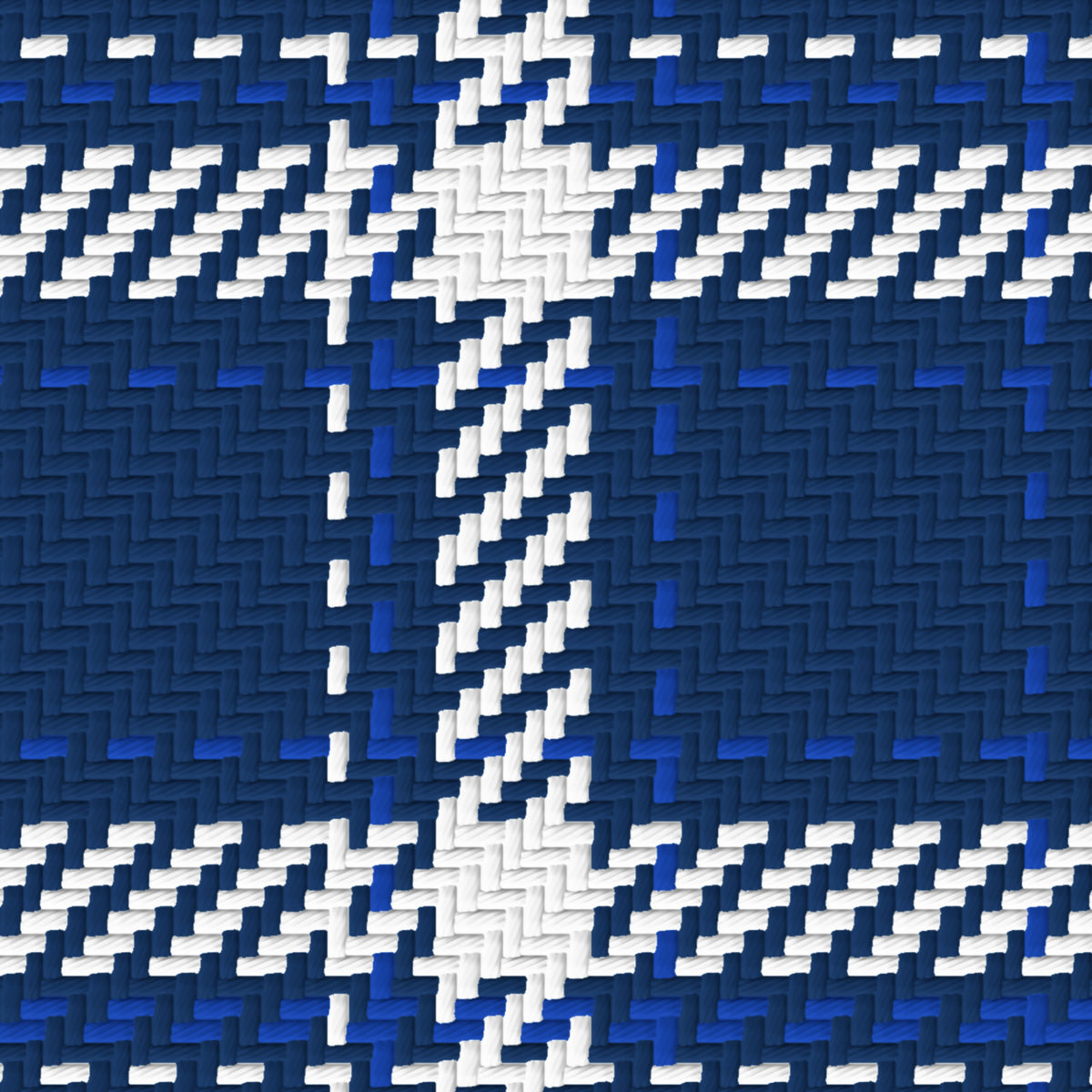 Navy, White & Royal Blue — Tailored — Pattern detail