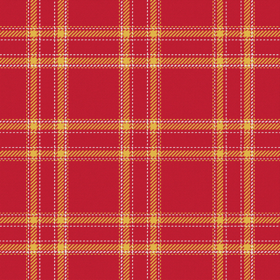 Cardinal, Warm Gold & White — Tailored