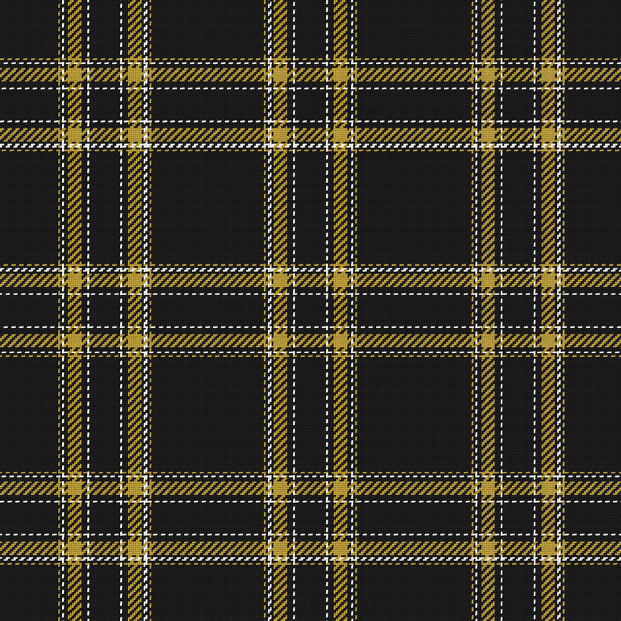 Near Black, Antique Gold & White · Palette 016 — Tailored