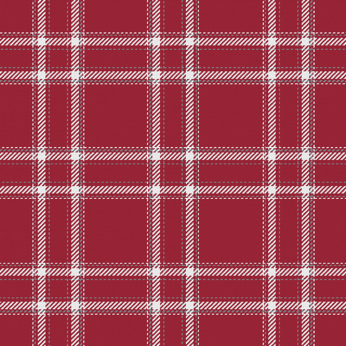 Deep Crimson, White & Slate Gray — Tailored — Full pattern