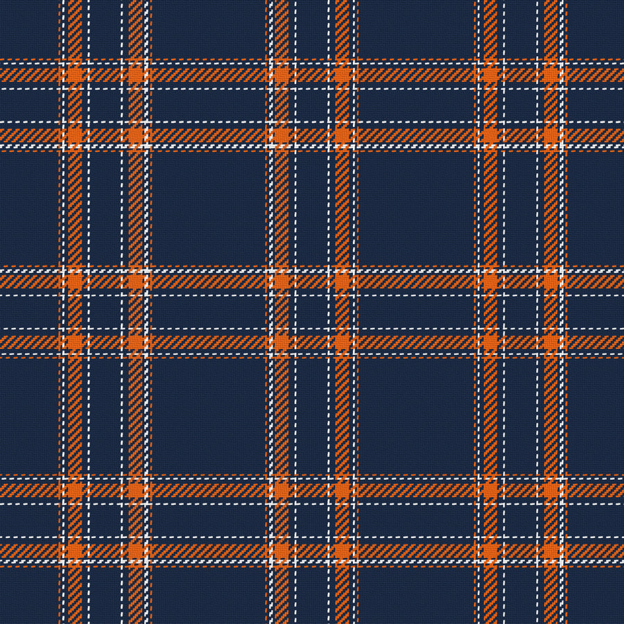 Navy, Orange & White — Tailored