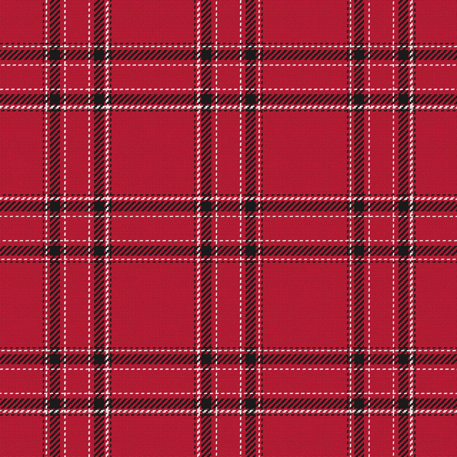 Red, Near Black & White · Palette 023 — Tailored