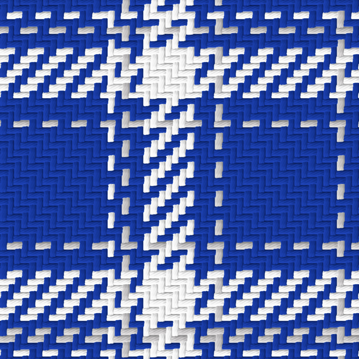 Royal Blue, White & Light Gray — Tailored — Pattern detail