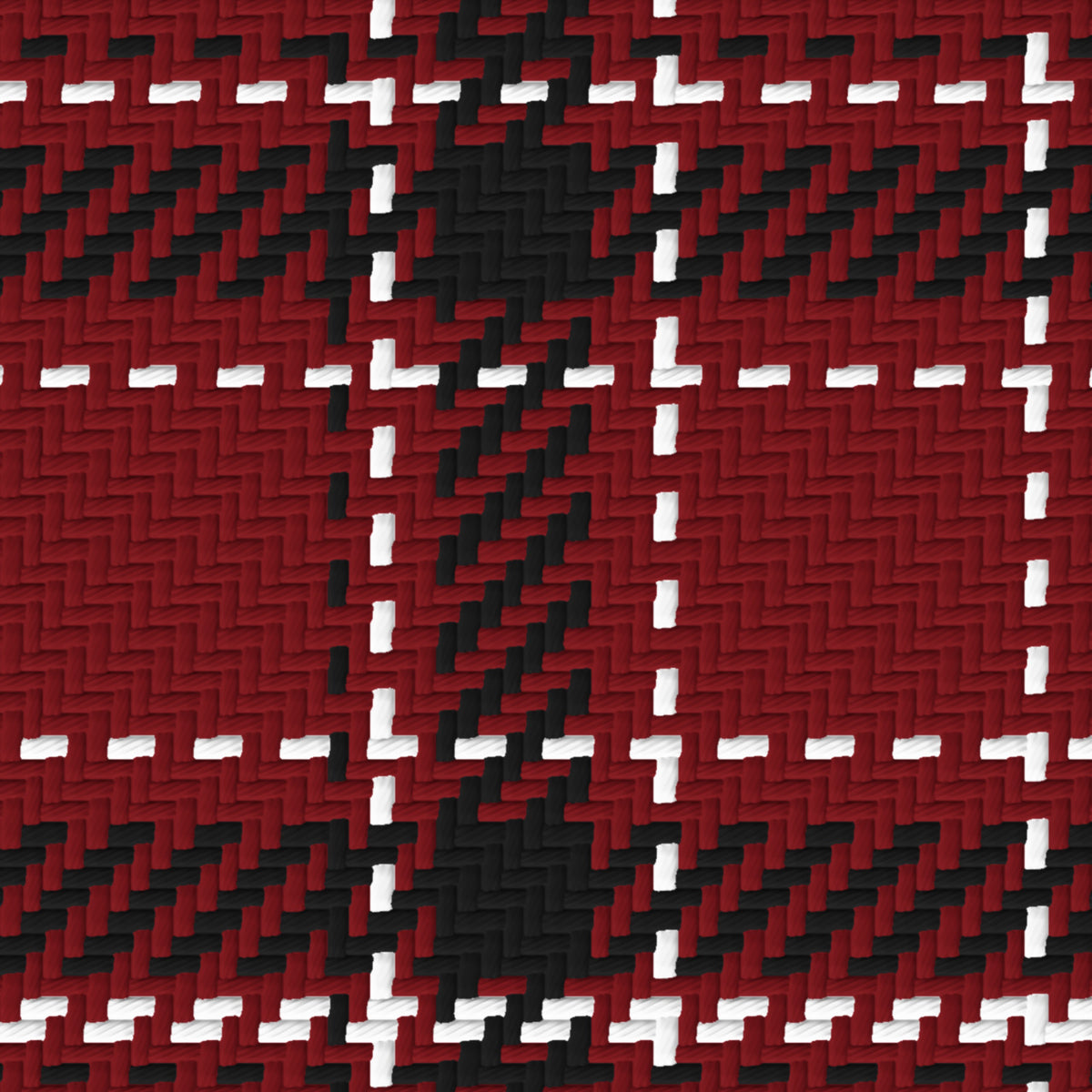 Garnet, Near Black & White — Tailored — Pattern detail