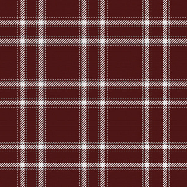 Tailored — Deep Maroon, White & Gray — v033 — full pattern
